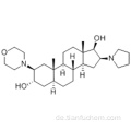 (2b, 3a, 5a, 16b, 17b) -2- (4-Morpholinyl) -16- (1-pyrrolidinyl) androstan-3,17-diol CAS 119302-20-4